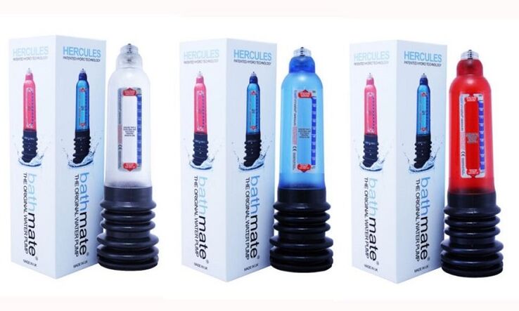 hydropompes pour agrandir le pénis